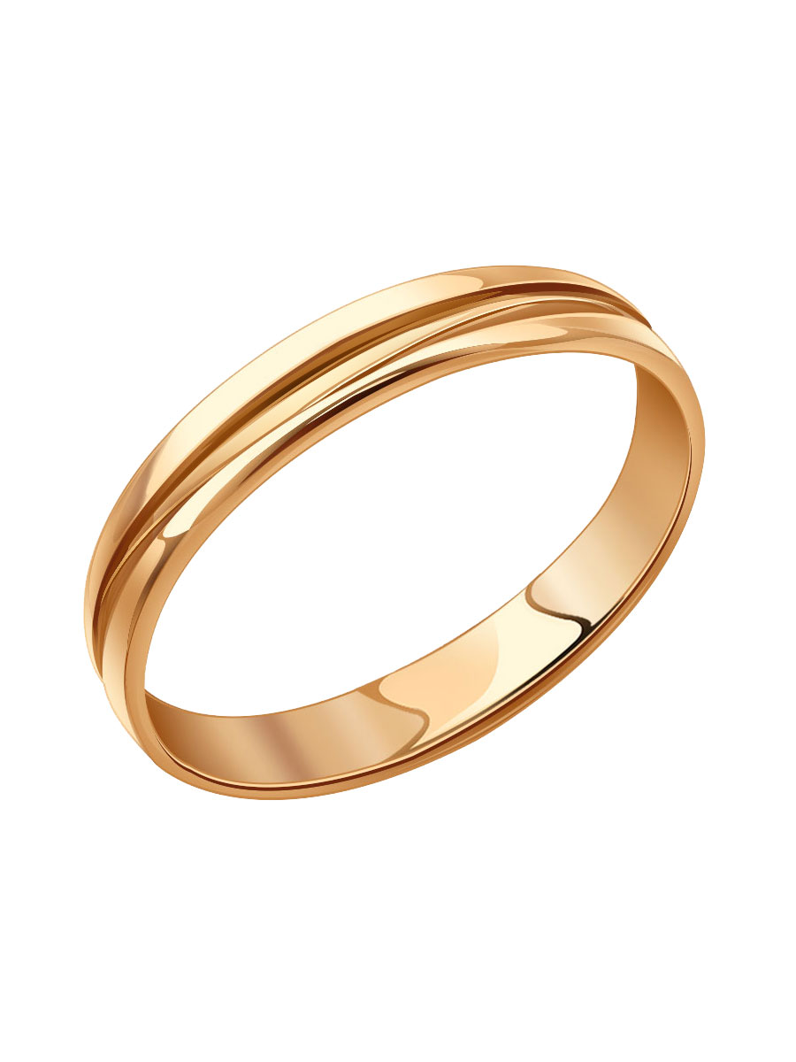 Кольцо обручальное золотое 585 без камней 4 мм | 1000027-00240