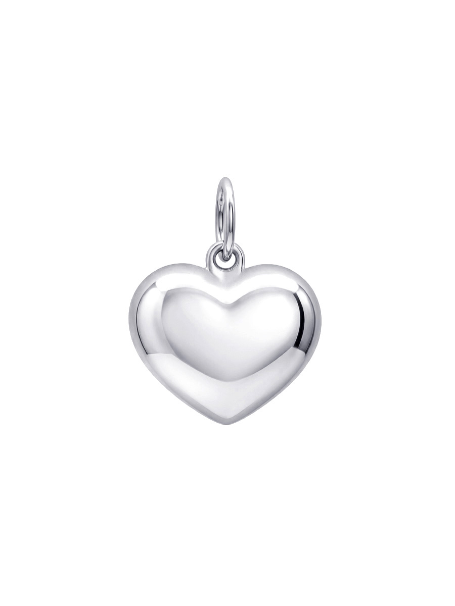 Подвеска сердце серебряная 925  | 0410819-00245