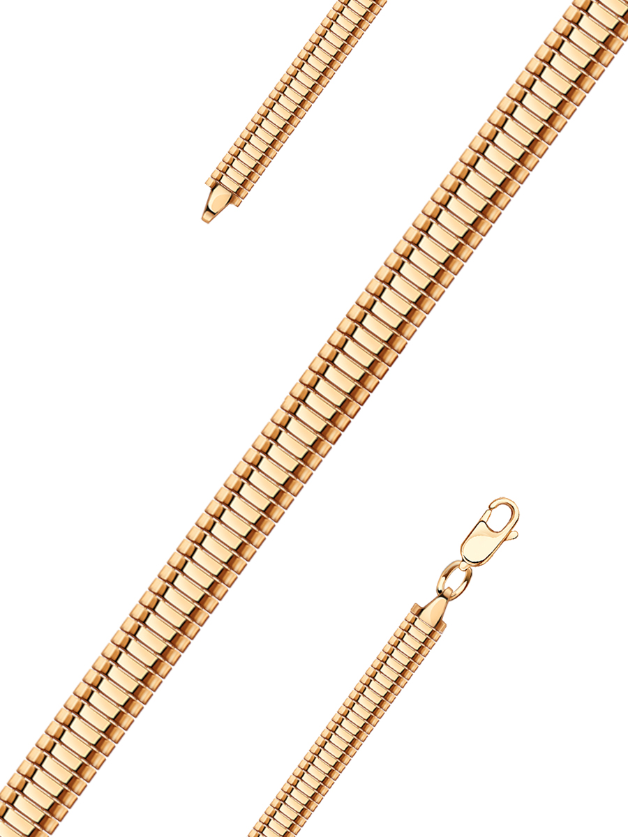 Браслет золотой 585 широкий 7 мм | 0700841Л00240