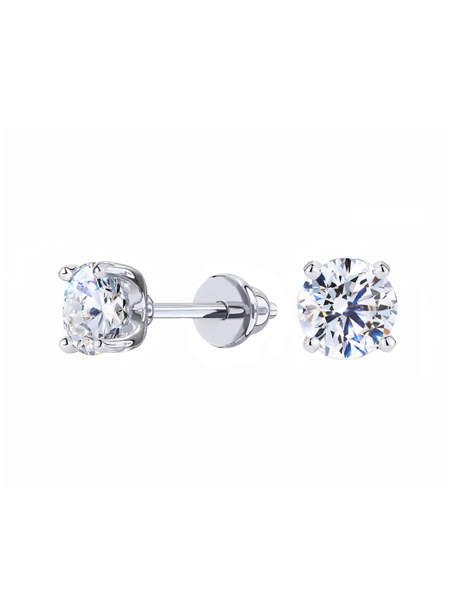 Серьги гвоздики из серебра 925 | 6001804-00775