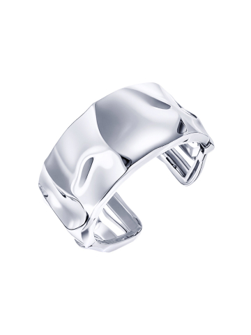 Кольцо на фалангу серебряное 925 мятый металл 