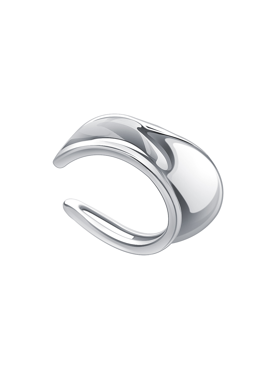 Серьга каффа из серебра 925 без камней | 0202248-00245