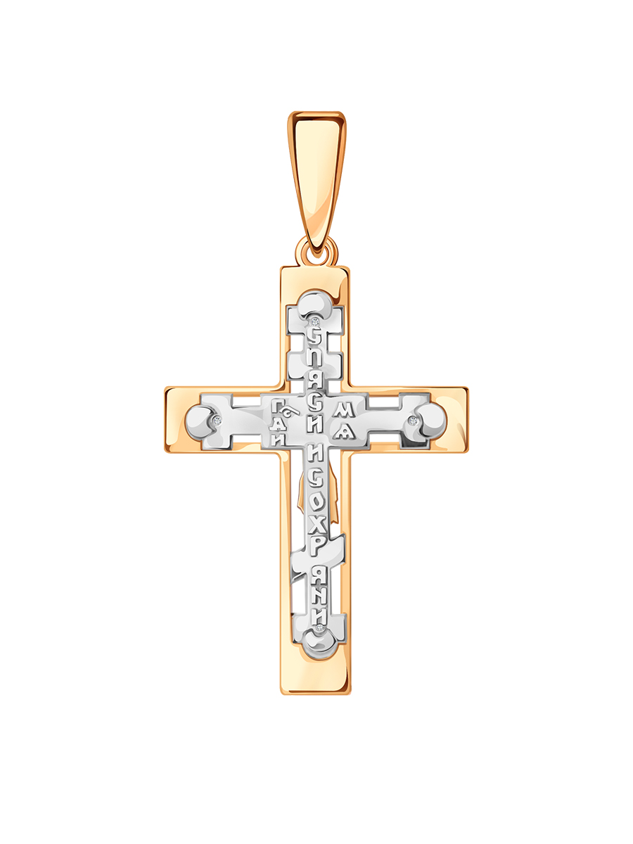 Крест мужской православный золотой 585 нательный  | 0800244-00776