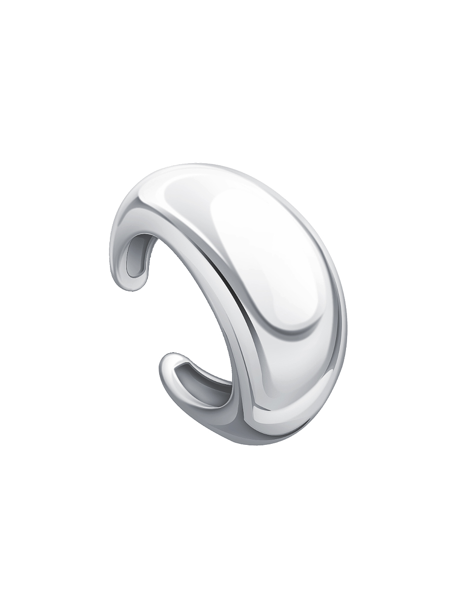 Серьга-каффа серебряная 925 без камней | 0202388Л00245