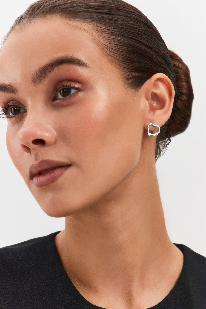 Серьги серебряные 925 сердца  | 0202168-00245