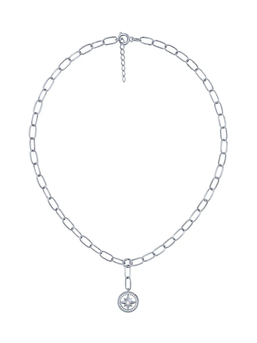 Колье из серебра 925 с фианитом  | 3121635-00775