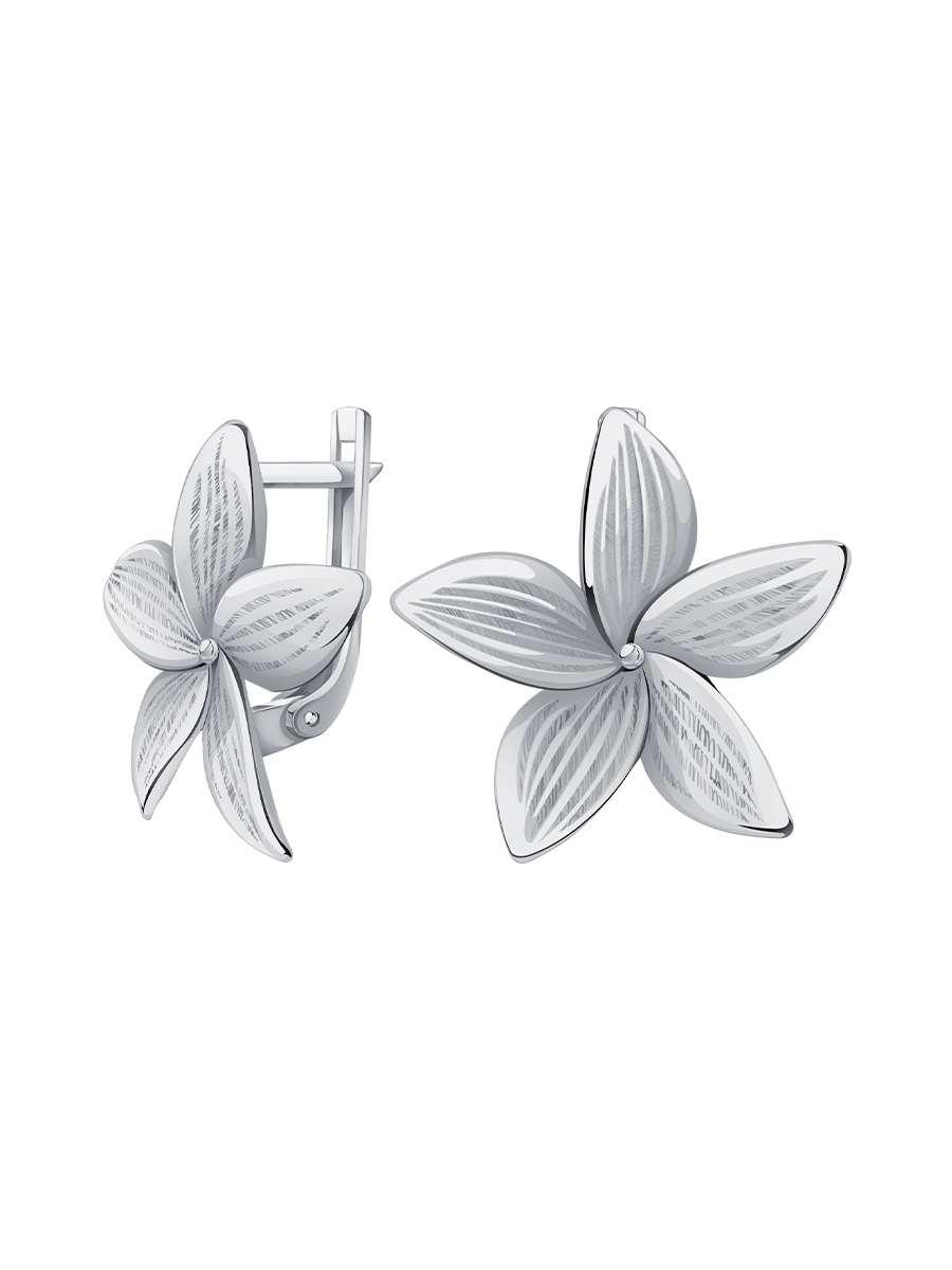 Серьги серебряные 925 цветы  | 0202334Л00245