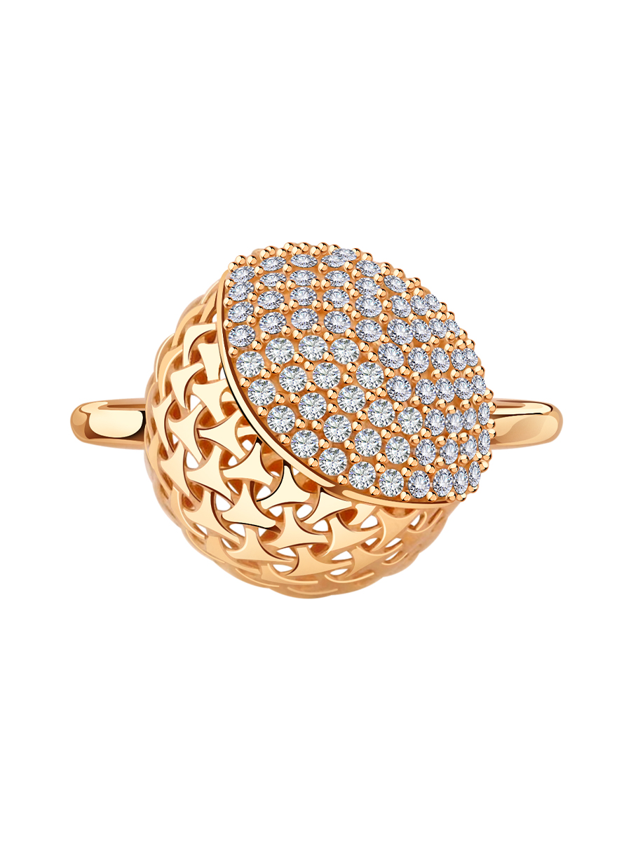 Кольцо золотое 585 с фианитами  | 1101732Л00770