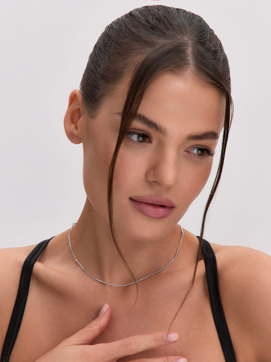 Колье из серебра 925 без камней | 0320596-00245