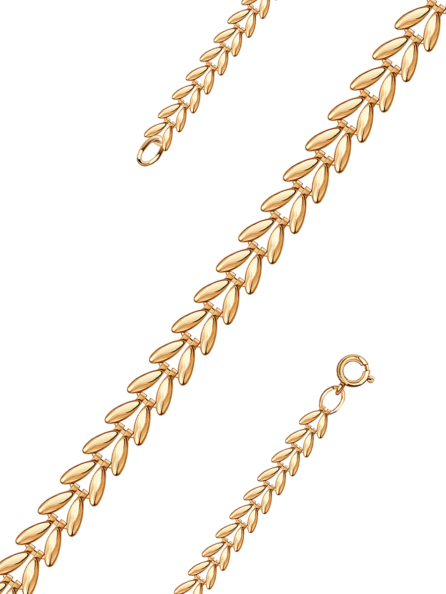 Браслет золотой 585 пробы 4 мм | 0710807-00240