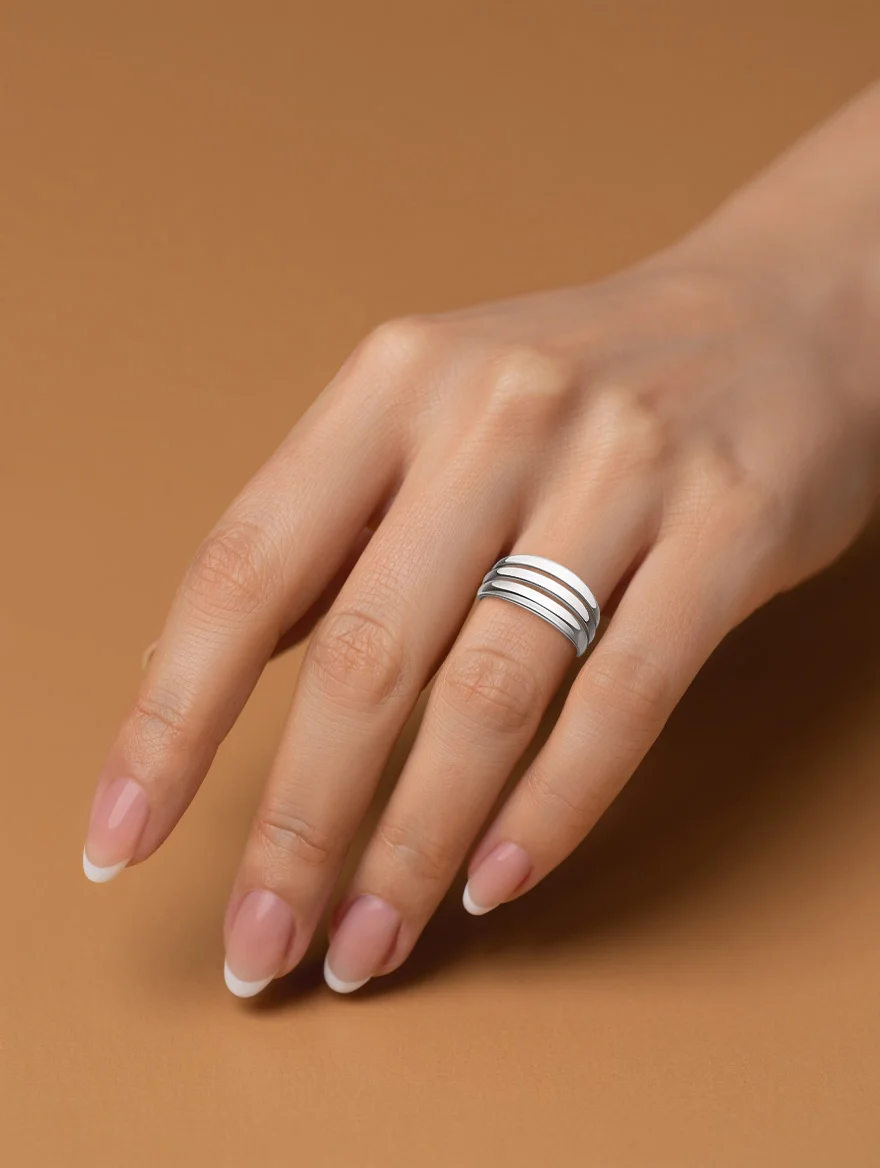 Кольцо серебрянное 925 без камней  | 1100875-00245