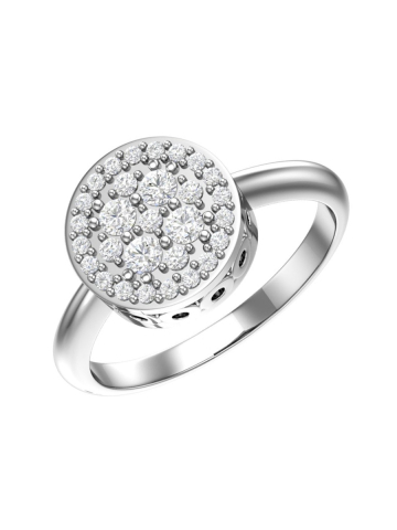 Кольцо серебряное 925 с фианитами