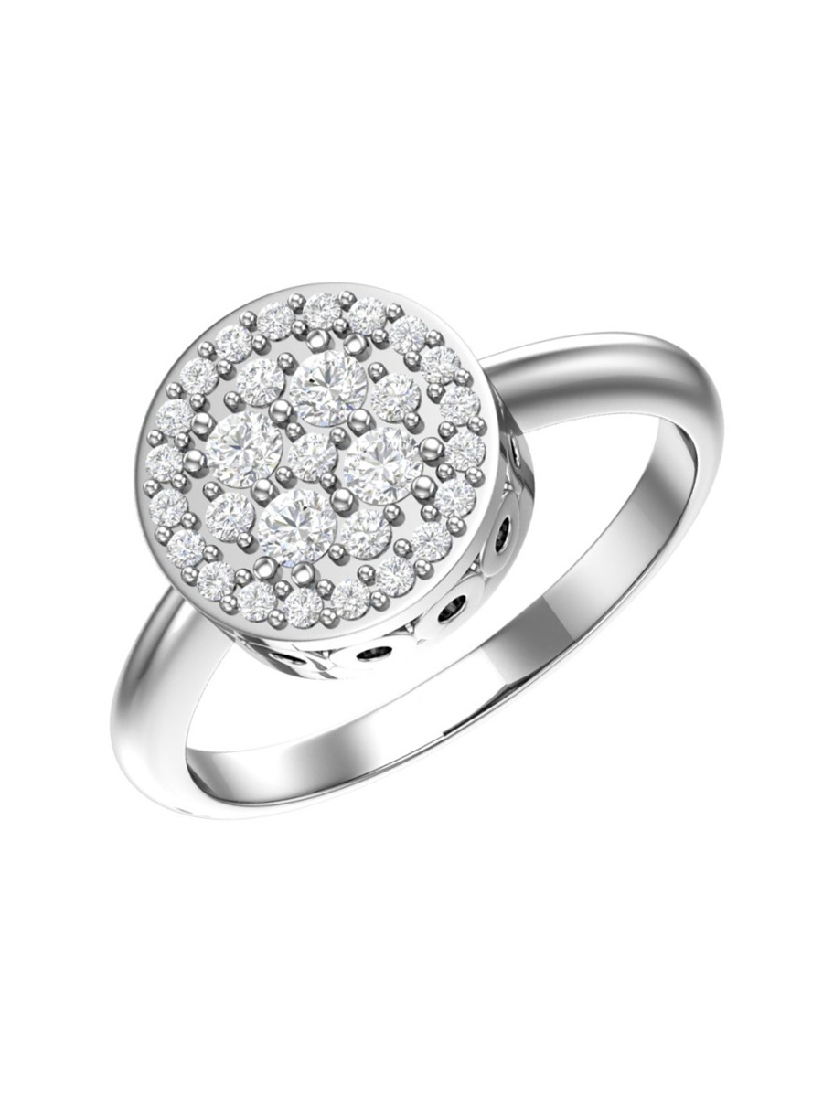 Кольцо серебряное 925 с фианитами | 1101157-00775