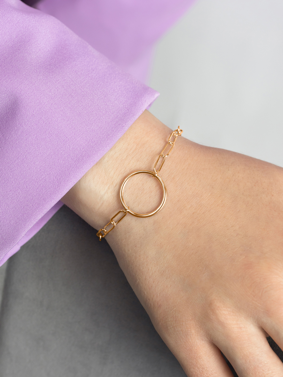 Браслет золотой 585 цепочка  | 0720671-00240