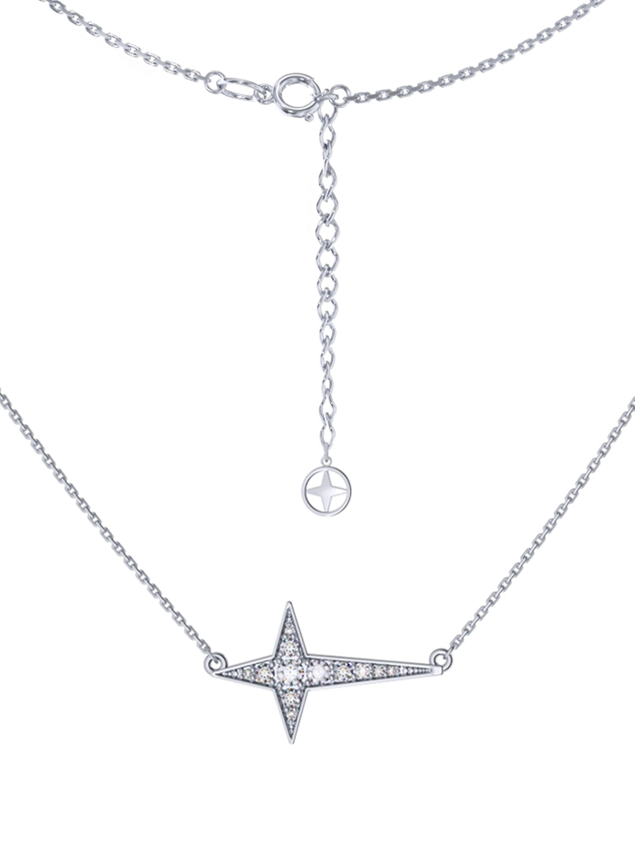 Колье из серебра 925 с камнями фианитами | 3121650-00775