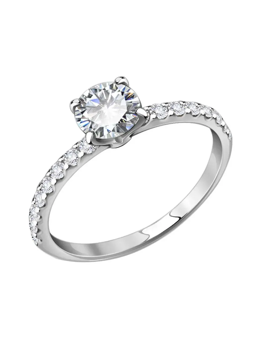 Кольцо из серебра 925 с камнями фианитами | 0101368-00775