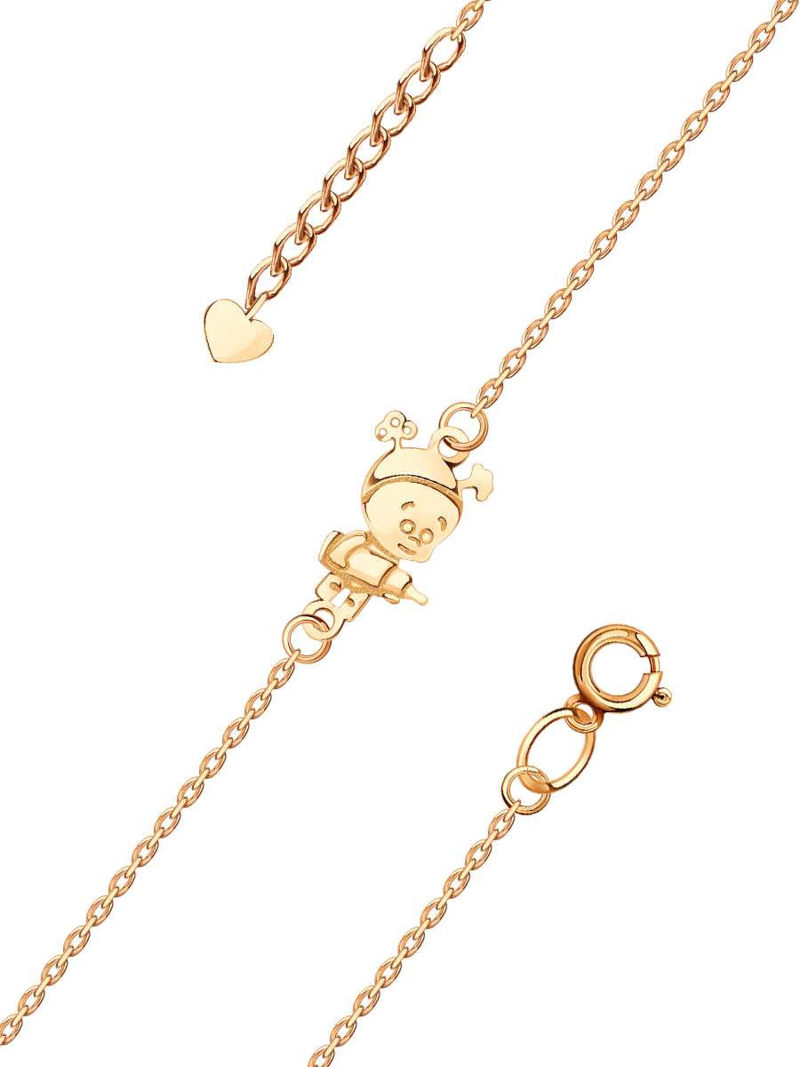 Браслет золотой 585 для мамы  | 0720405-00240