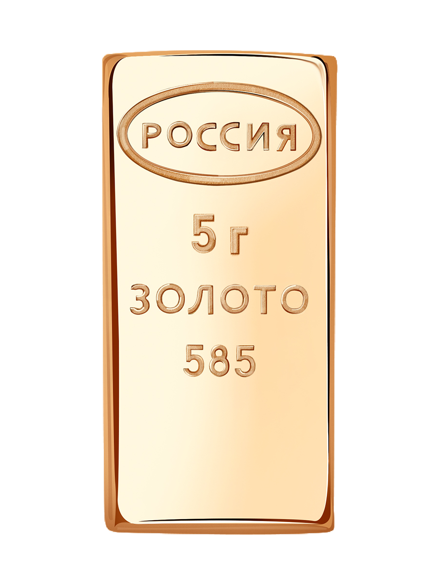Сувенирный слиток из золота 585 без камней | 7500007-00240