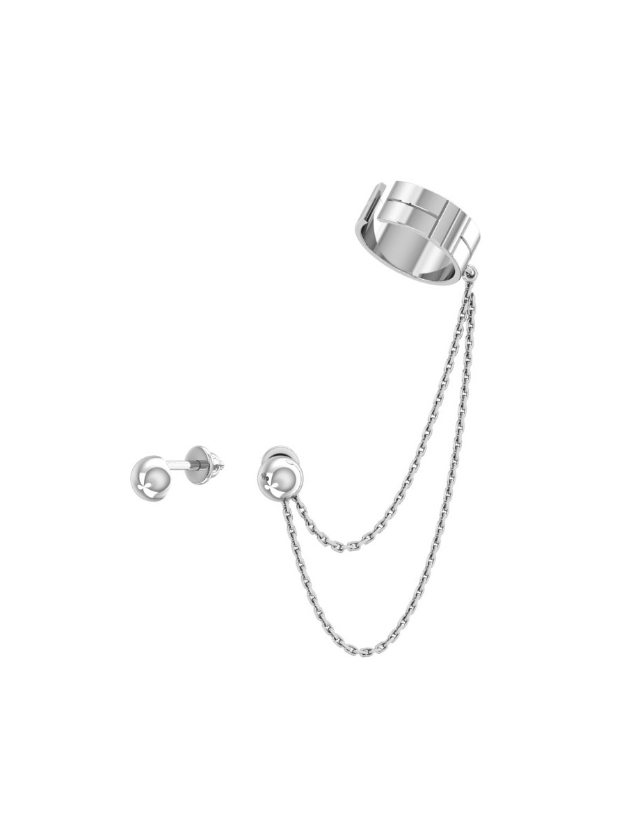 Серьги пусеты серебряные 925 | 6021536-00245