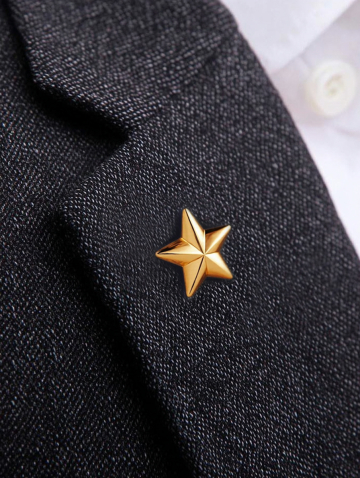 Звезда золотая 585 без камней 