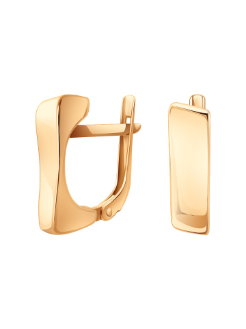 Серьги золотые 585 без камней 