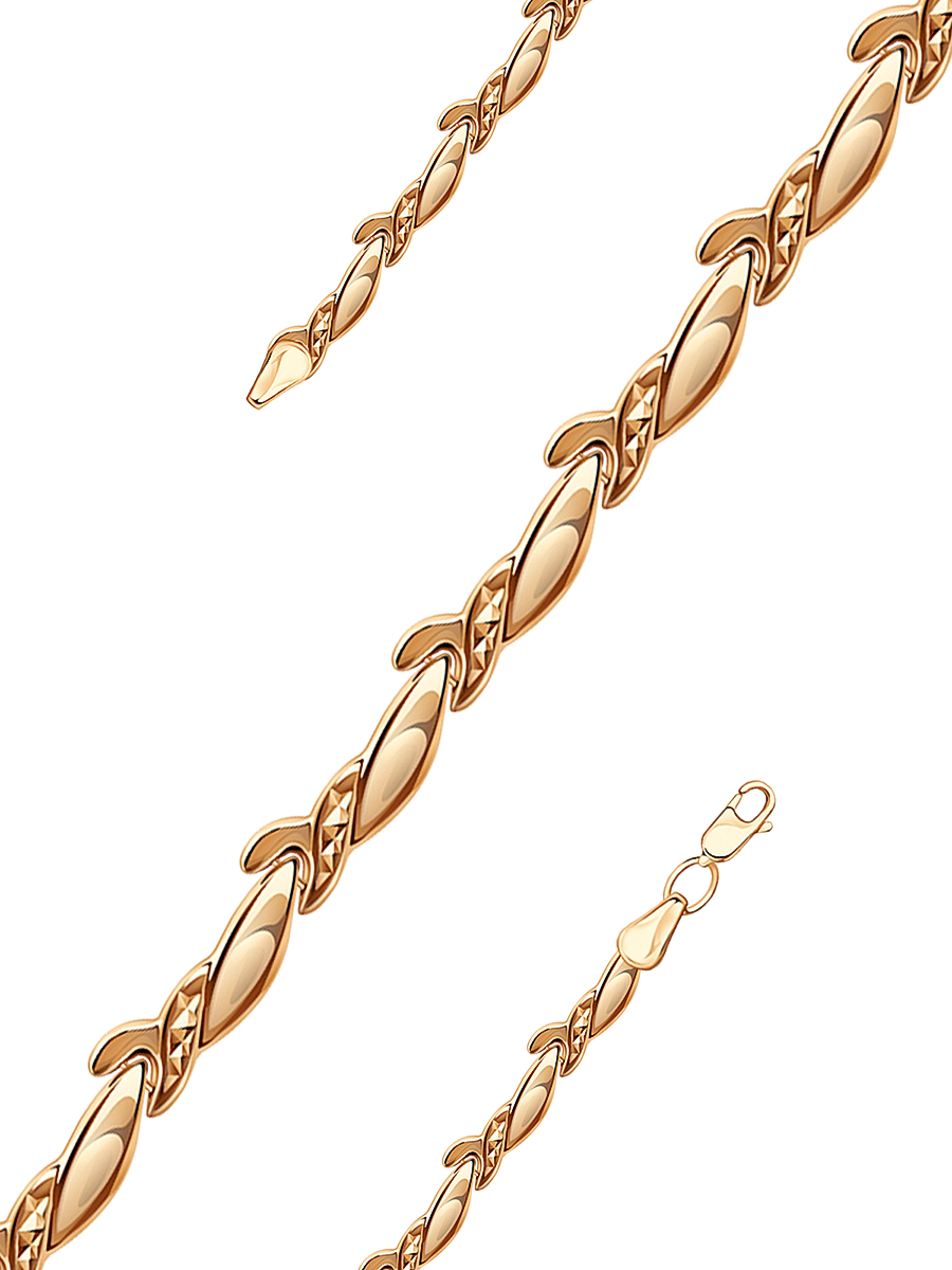 Браслет золотой 585 пробы 4,5 мм | 2530069-00240