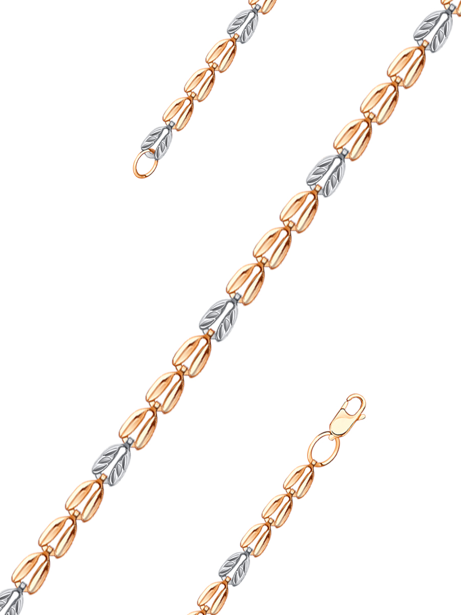 Браслет золотой 585 пробы 4 мм | 0730025-00246