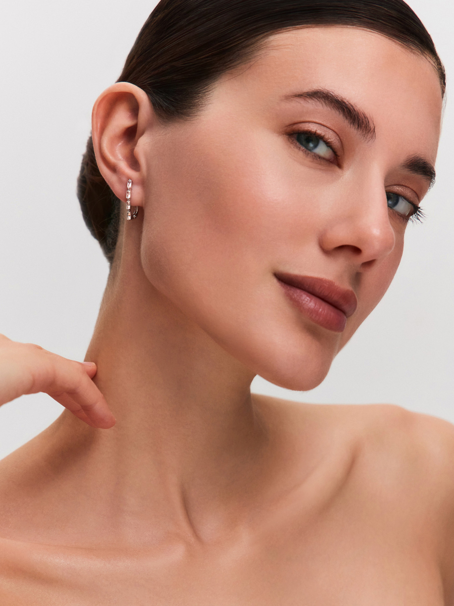 Серьги серебряные 925 с фианитами  | 2101775-00775