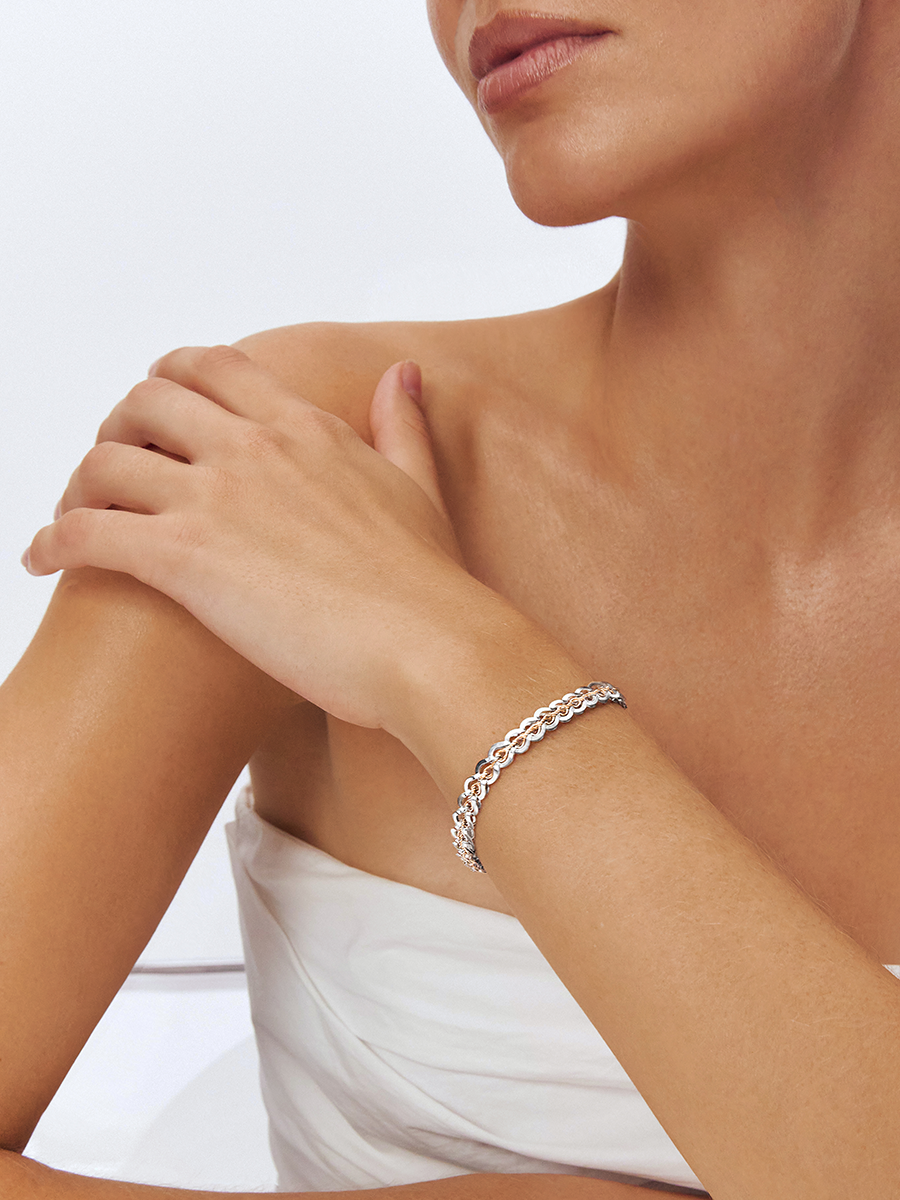 Браслет золотой 585 эксклюзивное плетение Фараон 6 мм | 0760046-10246