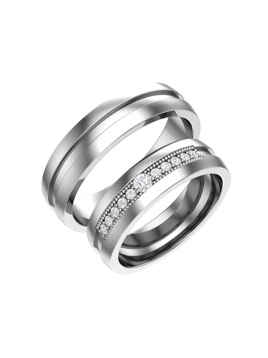 Кольцо серебряное 925 с фианитами | 1000015-00775