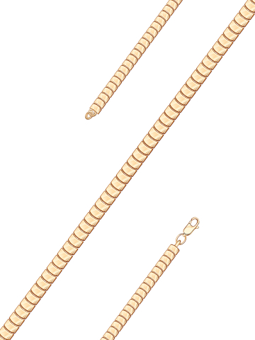 Браслет золотой 585 пробы 4 мм