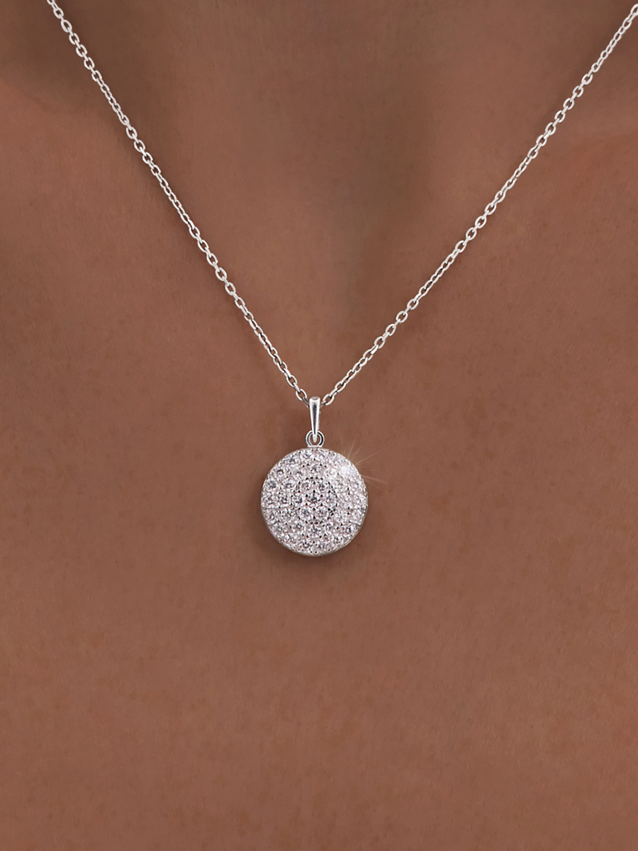 Подвеска из серебра 925 с камнями фианитами | 4101744-00775