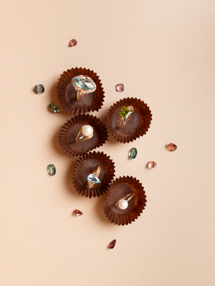 Кольцо золотое 585 с белым жемчугом  | 1101110-00360