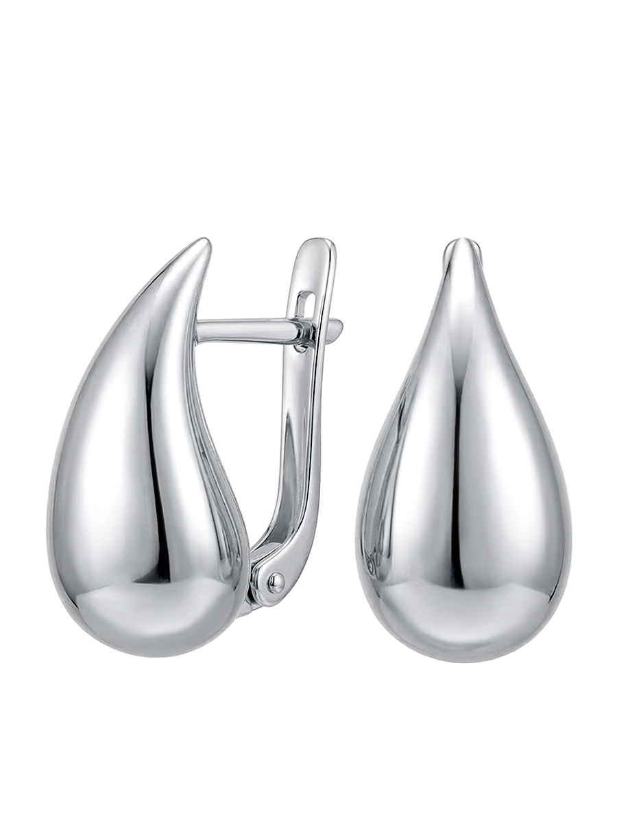 Серьги серебряные 925 капли  | 0201972-00245