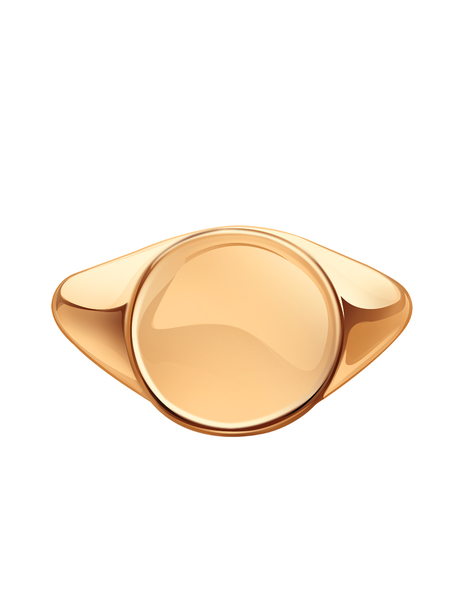 Золотая печатка 585 без камней | 0101837Л00240