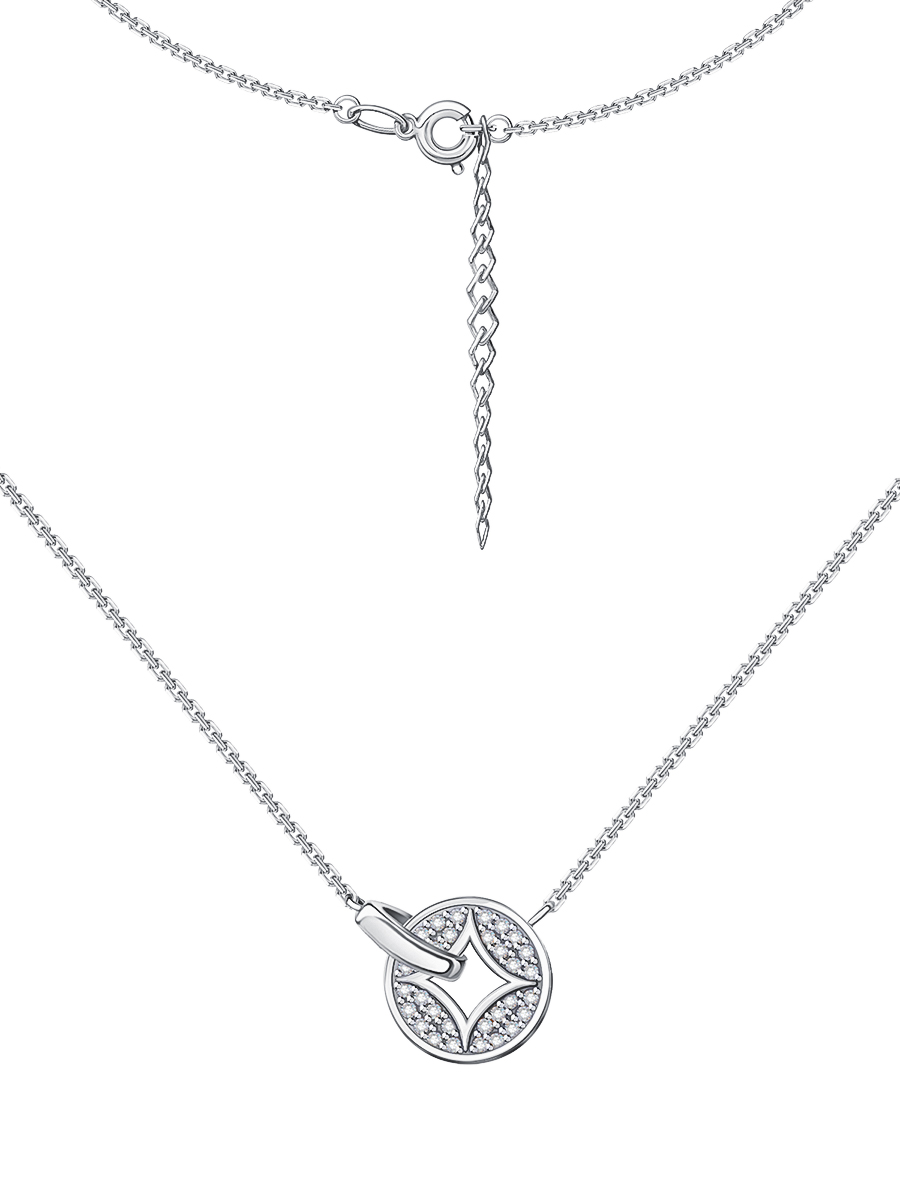 Колье из серебра 925 с фианитами | 3121601-00775