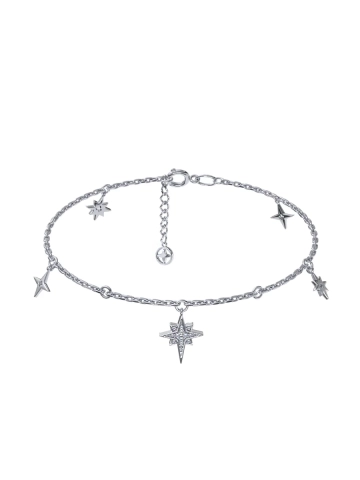 Браслет серебряный женский на руку 925 с подвесками