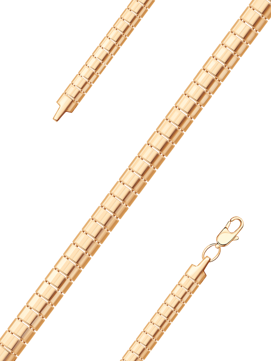 Браслет золотой 585 широкий 6,9 мм | 0700836Л00240