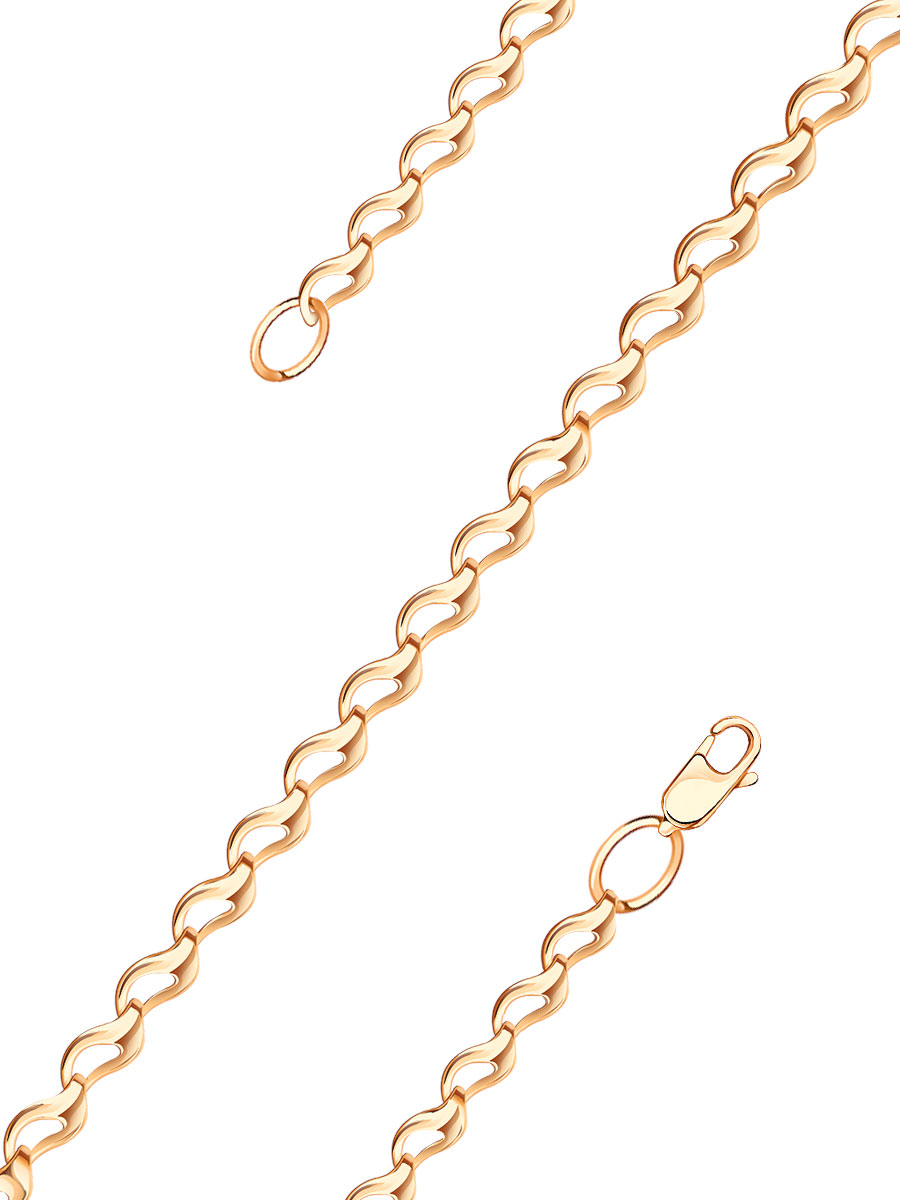 Браслет золотой 585 пробы 3,8 мм | 0710014-00240