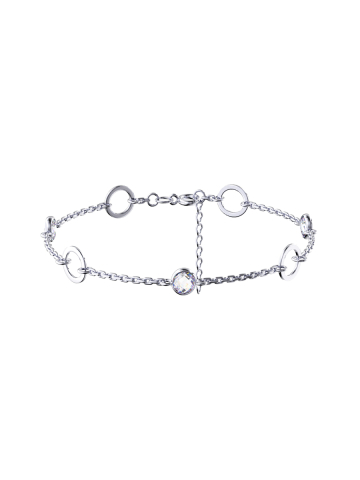 Браслет серебряный женский на руку 925 с камнями фианитами