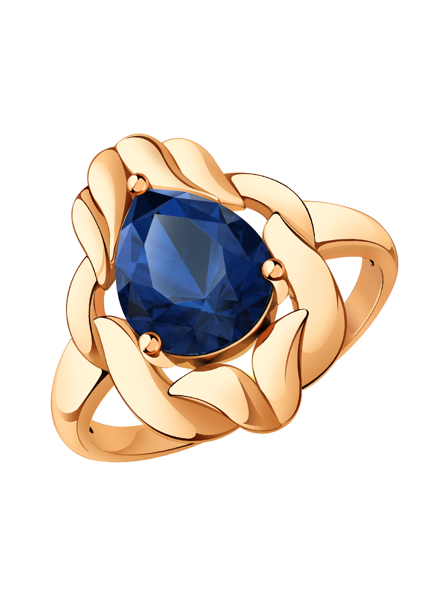 Кольцо золотое 585 с сапфиром  | 1101402-02620
