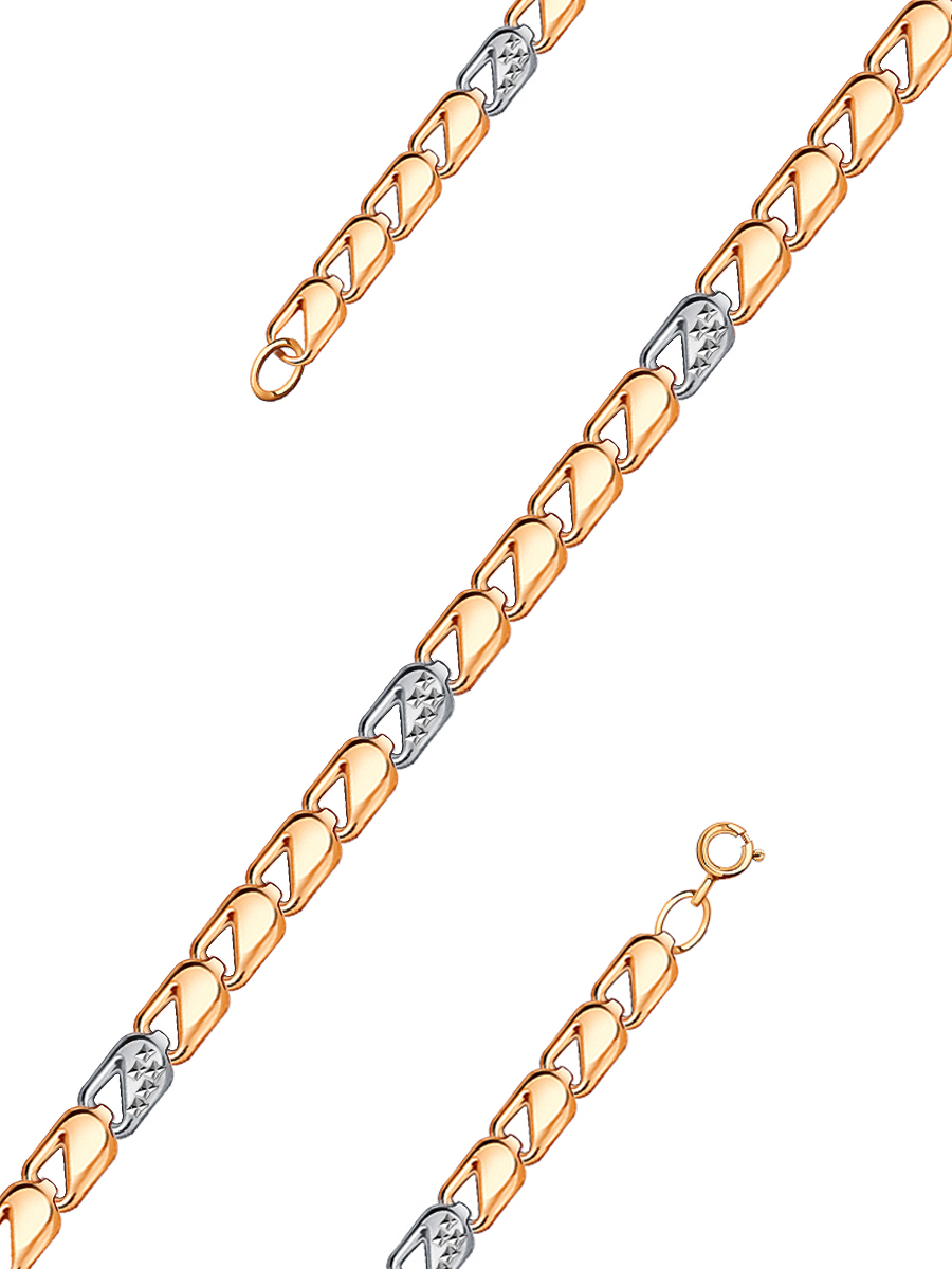 Браслет золотой 585 пробы 4,5 мм | 0730010-00246