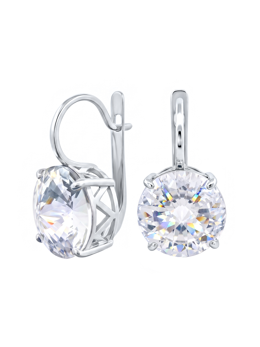 Серьги серебряные 925 с фианитами | 0201712-00775