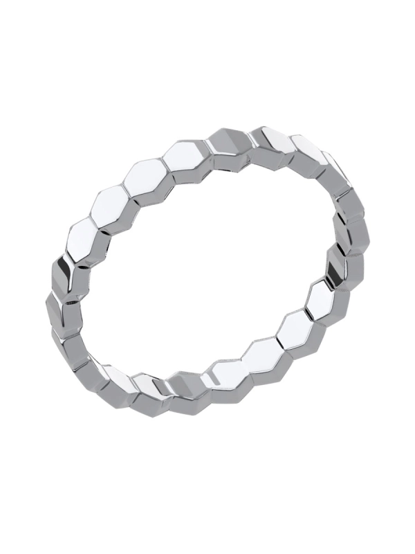 Кольцо серебряное 925 из сот  