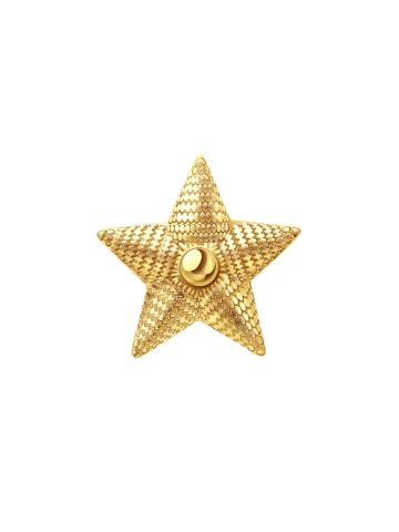 Звезда золотая 585 без камней 