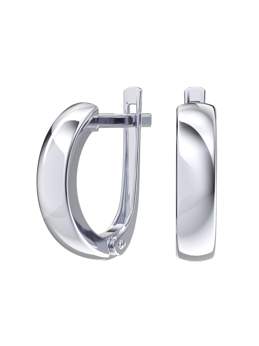 Серьги из серебра 925 без камней | 0202110-00245