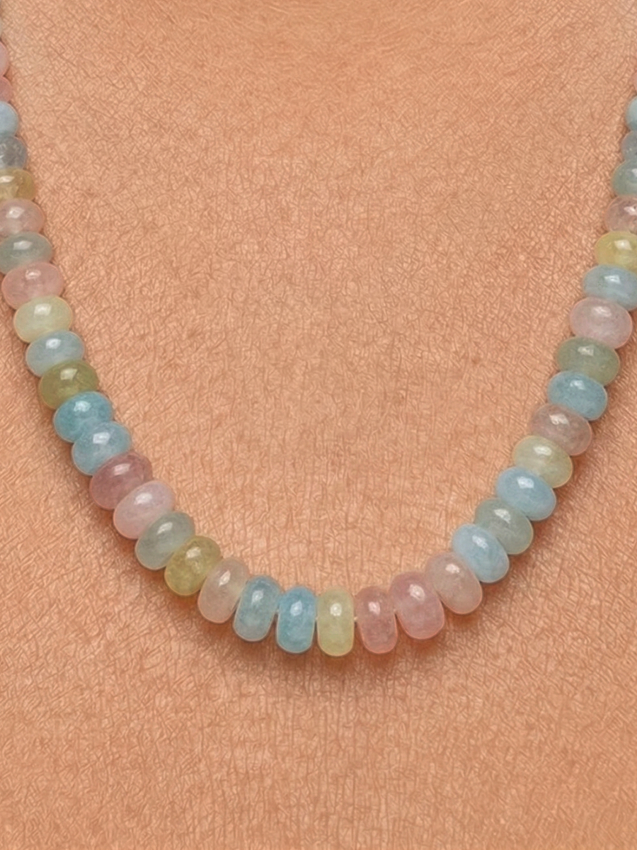 Бусы из бериллового кварца 925  | 0320642-06455