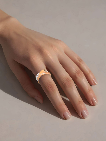 Кольцо золотое 585 с фианитами