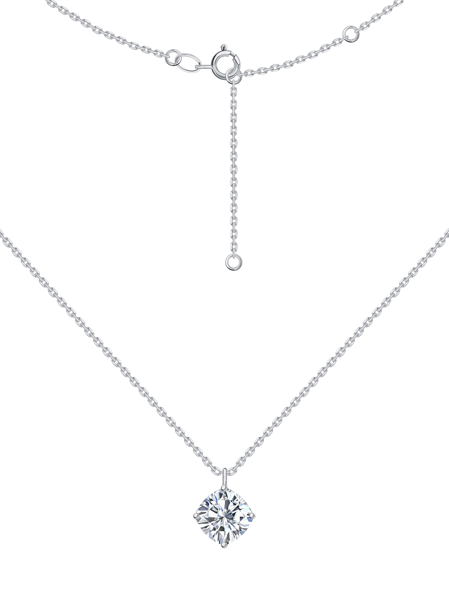Колье из белого золота 585 с бриллиантом 2,01 карата  | 3121800М06422