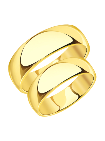 Кольцо обручальное золотое 585 без камней 7 мм